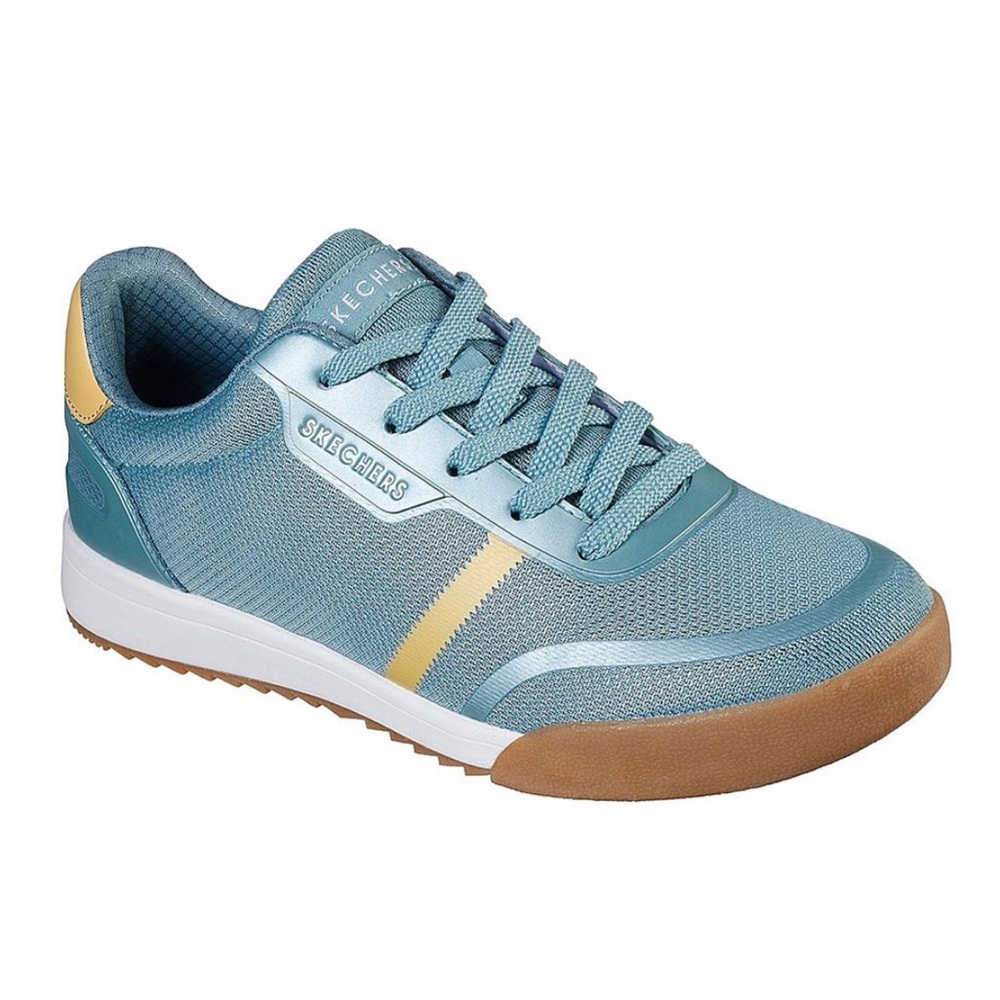 Blue & Yellow Sketchers Pearlescent Path Zinger size 8 sneakers